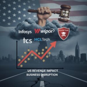 Indian IT companies U.S. revenue dependency H-1B visa fee hike