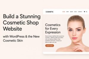 Cosmetic shop WordPress website