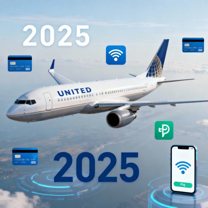 United Airlines cashless policy 2025