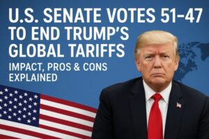 US Senate vote to end Trump's global tariffs