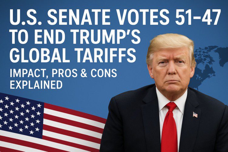 US Senate vote to end Trump's global tariffs