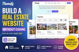 build a real estate website without coding