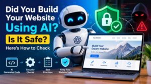 AI can help you build your website, but security requires proper testing, maintenance, and human oversight.