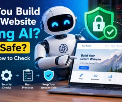 AI can help you build your website, but security requires proper testing, maintenance, and human oversight.