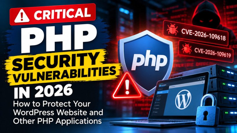Learn about critical PHP vulnerabilities CVE-2026-109618 and CVE-2026-109619, affected versions, security patches, and steps to protect your WordPress website.