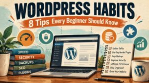 essential WordPress habits for beginners to maintain a secure, fast, and organized website.